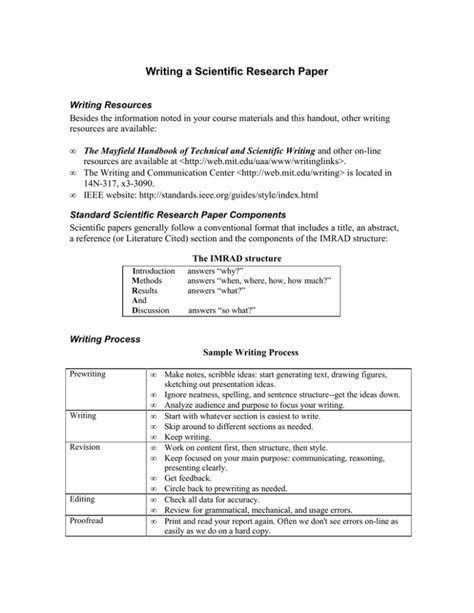 Research Guides: Writing a Scientific Paper: RESULTS.